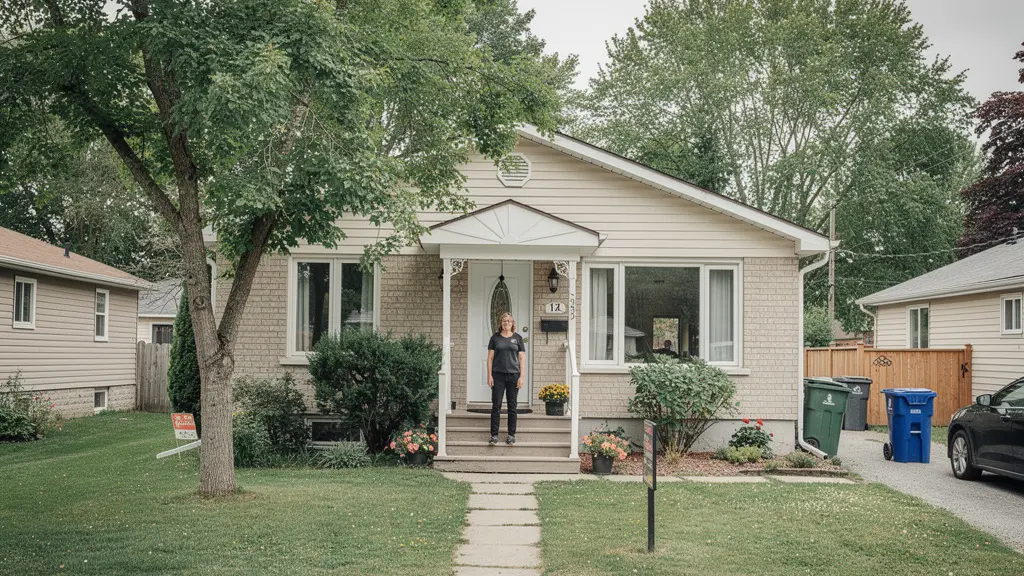 Maison unifamiliale québécoise typique pour évaluation assurance habitation
